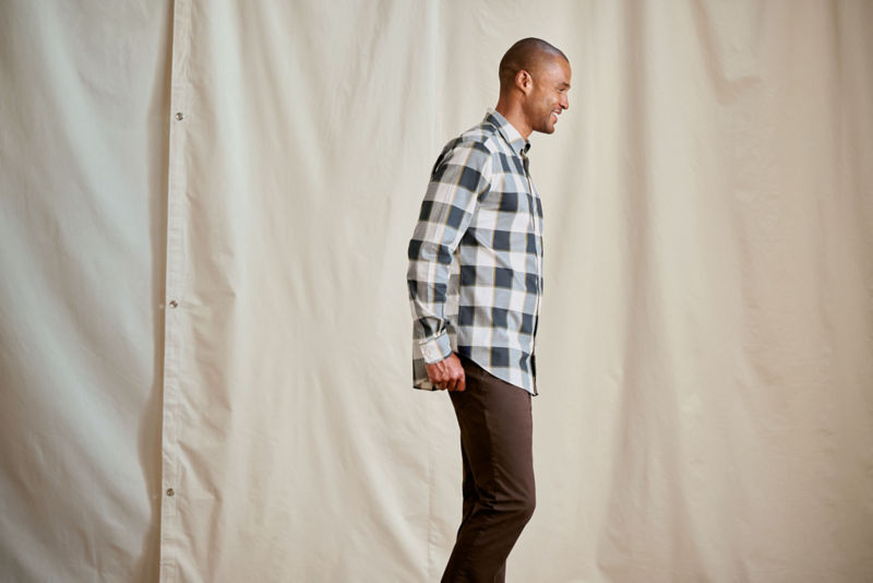 No-Work Long-Sleeve Shirt - TRUE NAVY/TURMERIC image number 2