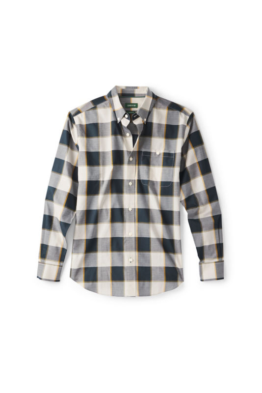 No-Work Long-Sleeve Shirt - TRUE NAVY/TURMERIC image number 4