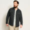 Outdoor Quilted Snap Shirt Jacket - BLACK image number 4