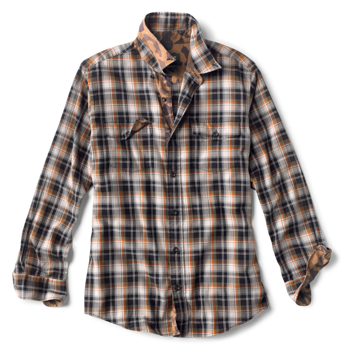 Orvis 1971 Camo Plaid Long-Sleeved Shirt - image number 0