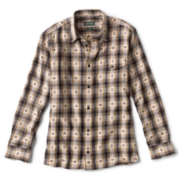 Pine Valley Dobby Long-Sleeved Shirt - BLACK/GREY