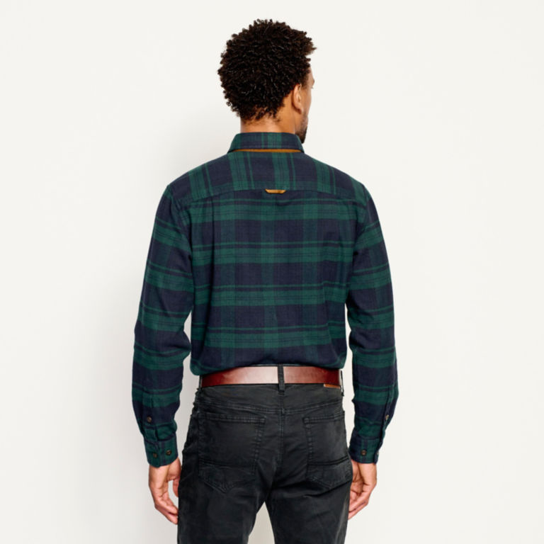 Perfect Flannel Tartan Long-Sleeved Shirt - BLACKWATCH image number 3