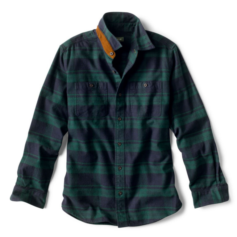 Perfect Flannel Tartan Long-Sleeved Shirt - BLACKWATCH image number 0