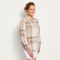 Women’s Snowy River Brushed Knit Long-Sleeved Shirt - SEA GLASS PLAID image number 4