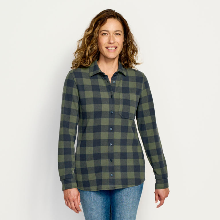 Snowy River Brushed Knit Long-Sleeved Shirt -  image number 0