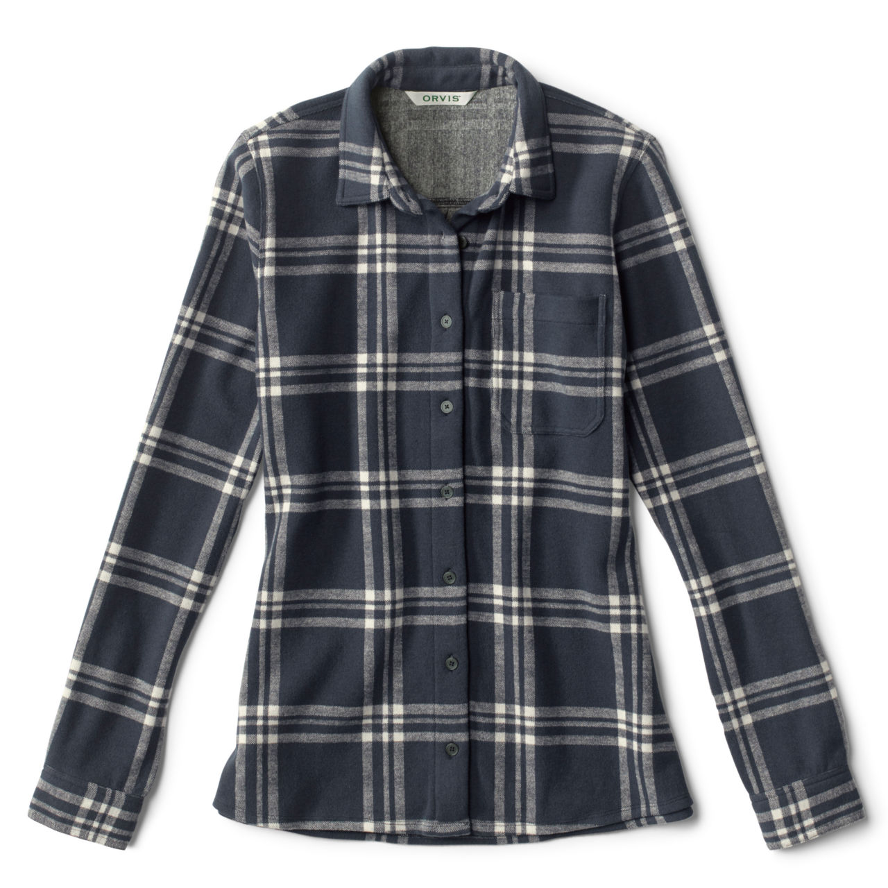 Women’s Snowy River Brushed Knit Long-Sleeved Shirt - CARBON PLAID image number 1