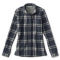 Women’s Snowy River Brushed Knit Long-Sleeved Shirt - CARBON PLAID image number 1