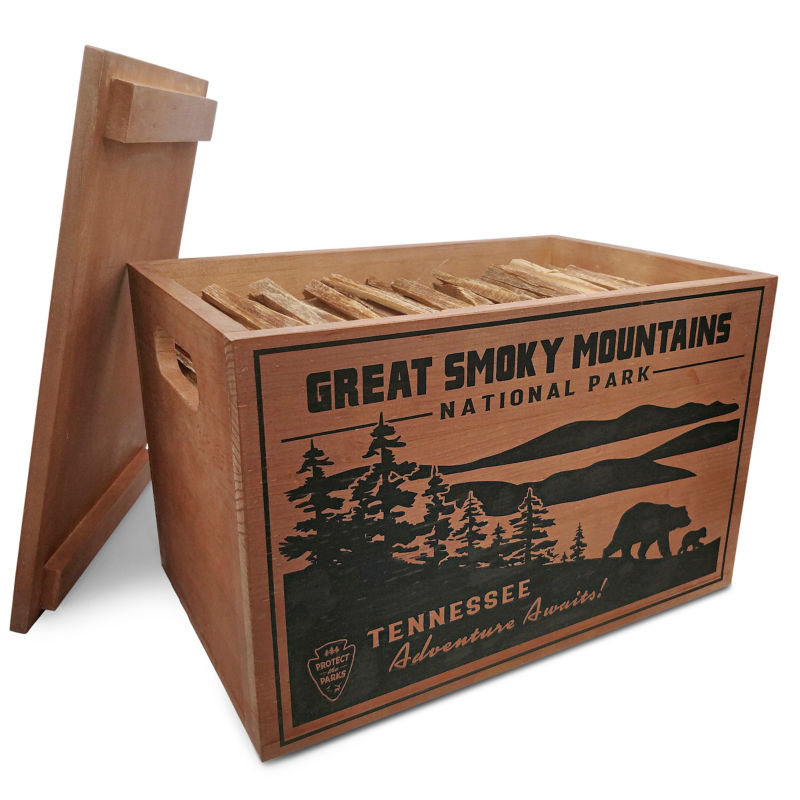 National Parks Fatwood Wooden Crate -  image number 2