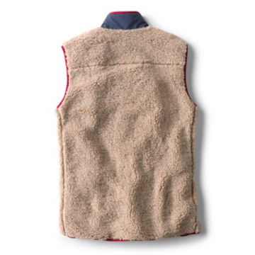 Sherpa Woven Contrast Vest - NATURAL/NAVYimage number 1