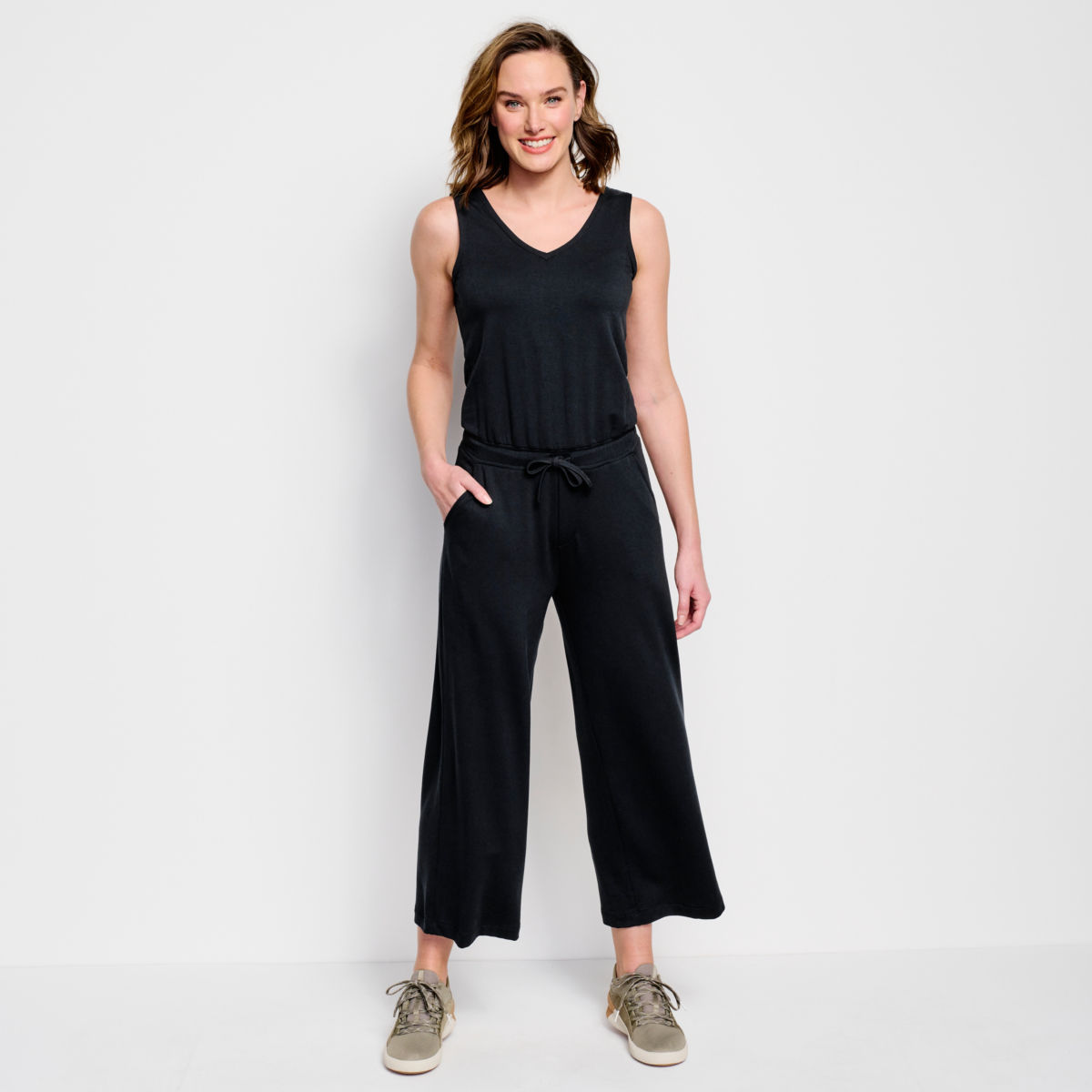 Two-Mile Relaxed Fit Jumpsuit - BLACKimage number 0