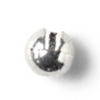 Slotted Tungsten Beads - SILVER