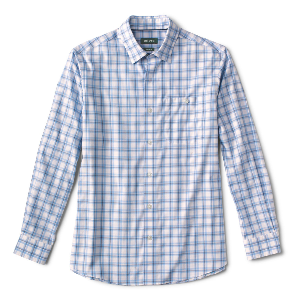 No-Work, Work Long-Sleeved Hidden Button-Down Shirt - NAVY/BLUE FOG image number 0