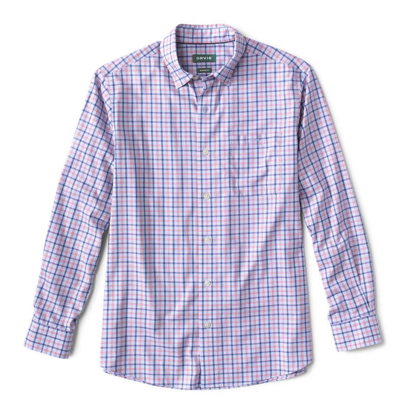 No-Work Hidden Button-Down Long-Sleeve Shirt - LIGHT BLUE/ROE