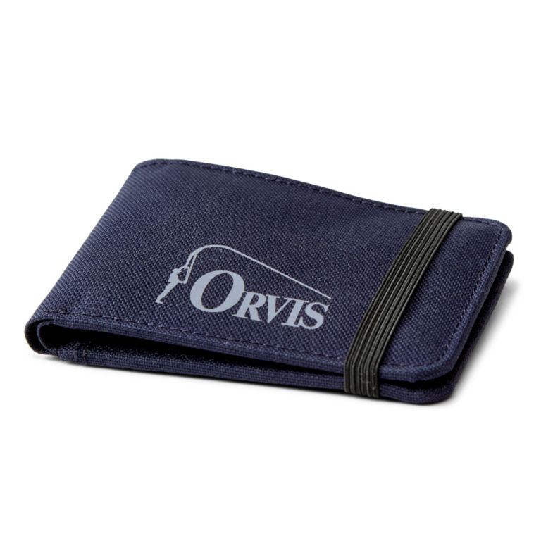 Recycled Bent Rod Wallet - NAVY image number 0