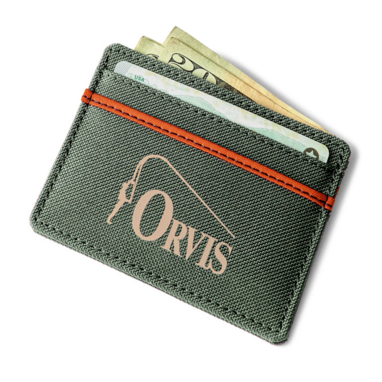 Recycled Bent Rod Card Carrier - OLIVE image number 0