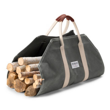 Canvas and Leather Log Carrier - image number 0
