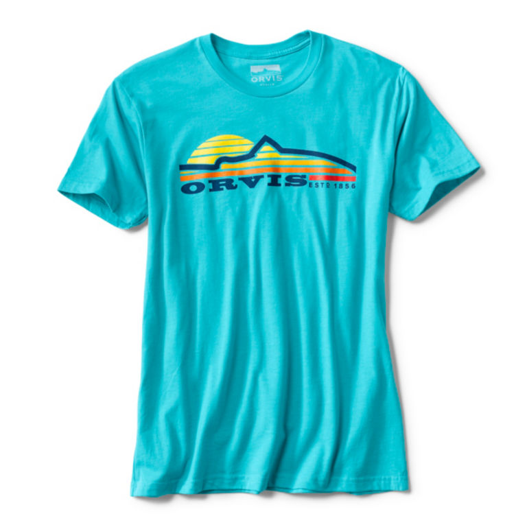 Trout Rising Tee - BLUE image number 0