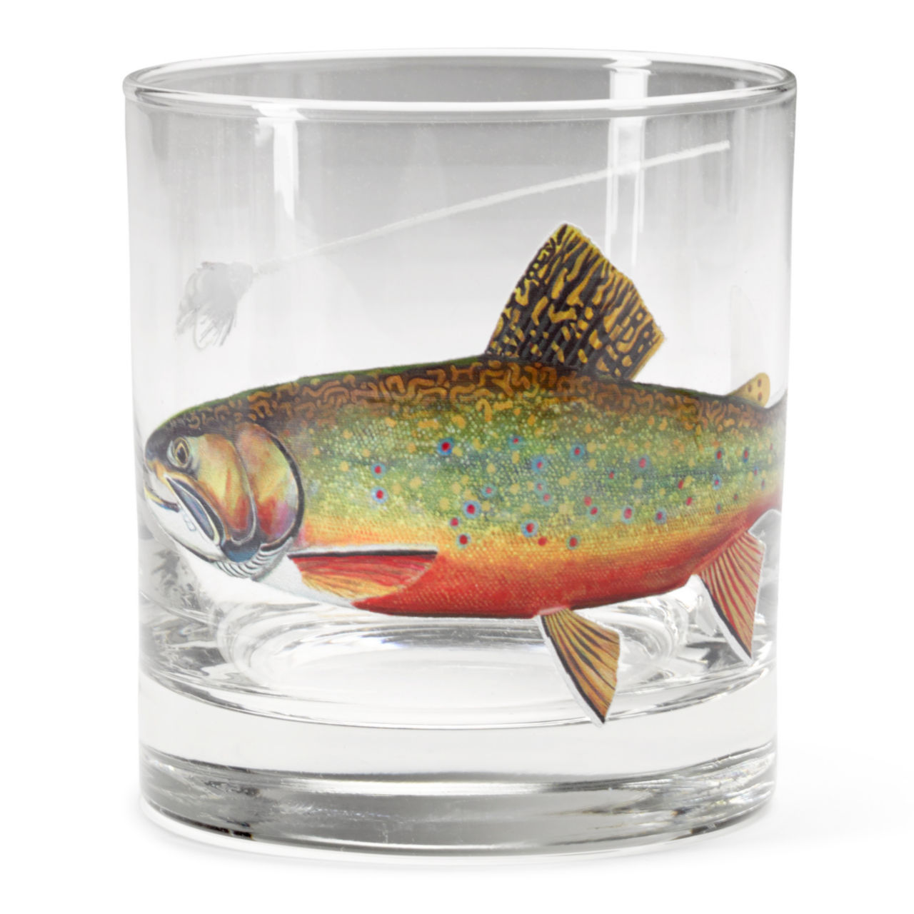 Tie-One-On Rocks Glasses - BROOK TROUT image number 0