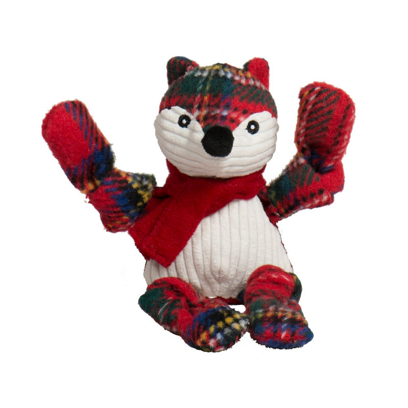 Mini Animal Squeaky Toys - FESTIVE FOX image number 0