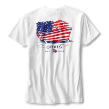 American Flag Driftboat T-Shirt - 