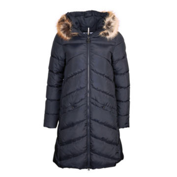 Barbour® Rockcliffe Faux Fur Hooded Puffer Jacket - DARK NAVYimage number 0