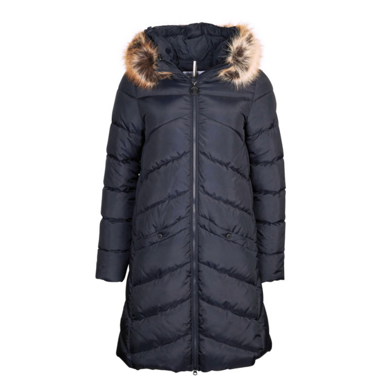 Barbour® Rockcliffe Faux Fur Hooded Puffer Jacket - DARK NAVY image number 0