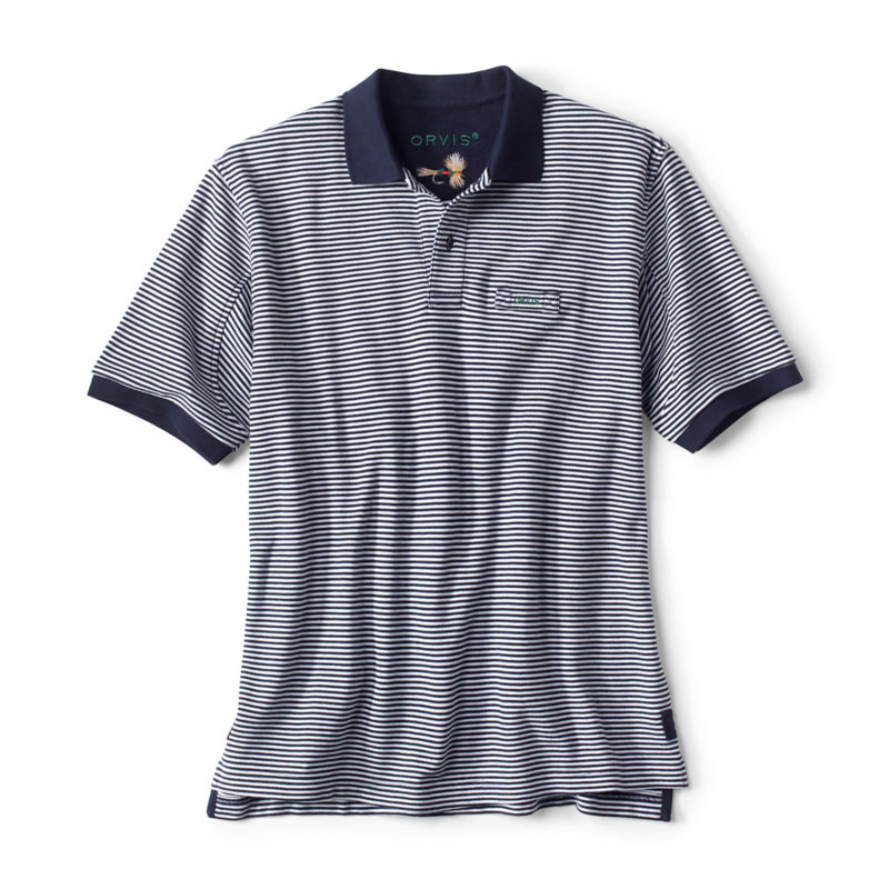 Orvis Signature Polo - NAVY/WHITE