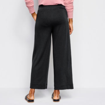 Two-Mile Relaxed Fit Wide-Leg Crop Pants - BLACKimage number 2