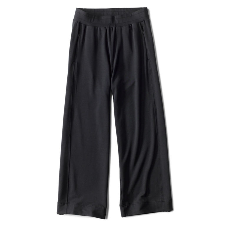 Two-Mile Relaxed Fit Wide-Leg Crop Pants - BLACK image number 4