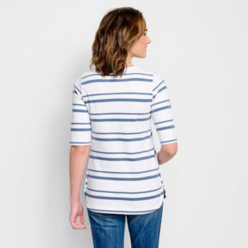 Classic Cotton Elbow-Sleeved Tee - image number 2