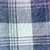Washed Indigo Plaid Short-Sleeved Shirt - INDIGO/LAVENDER PLAID