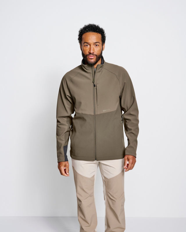 Men&rsquo;s PRO Upland Softshell Jacket - BLAZE/CEDAR image number 3