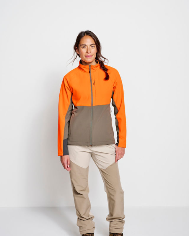 Women&rsquo;s PRO Upland Softshell Jacket - BLAZE/CEDAR