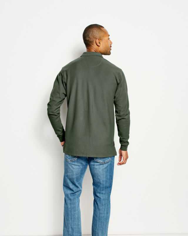 Orvis Signature Long-Sleeve Polo - NAVY image number 3