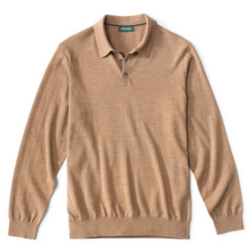 Merino Collared Sweater - CAMEL