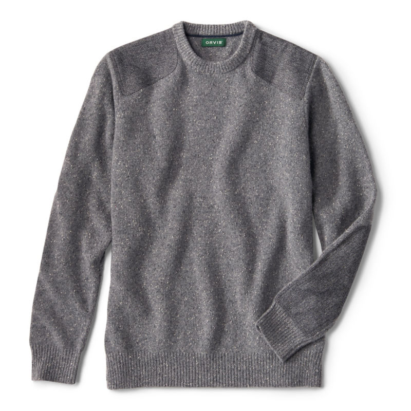 Tweed Crewneck Sweater - CHARCOAL