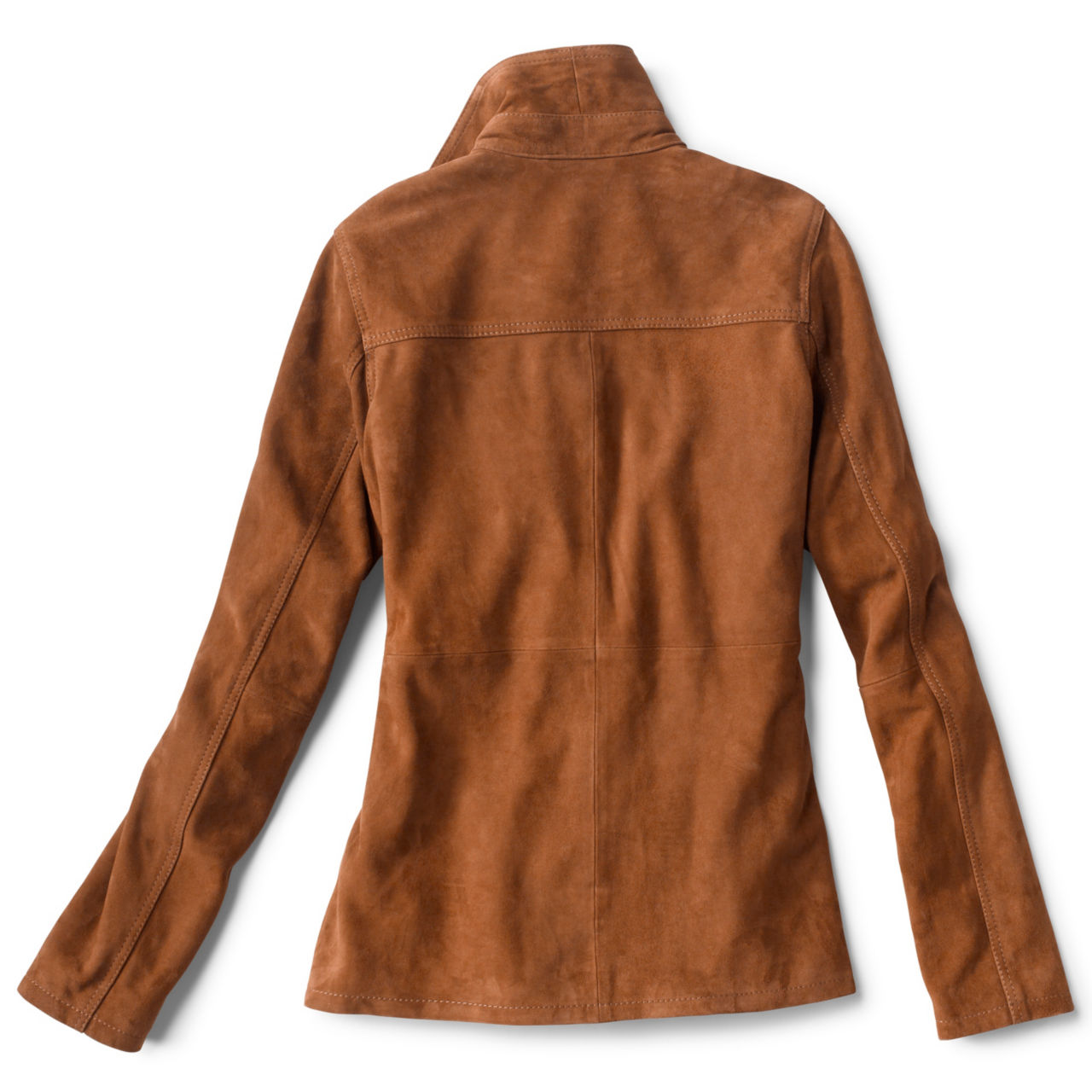 Suede Overshirt - TOBACCO image number 6