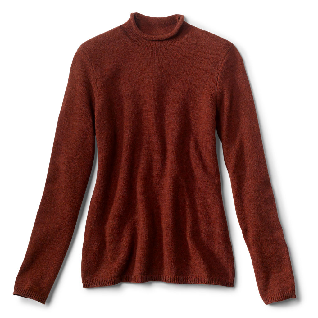 Classic Mockneck Sweater - REDWOOD image number 0