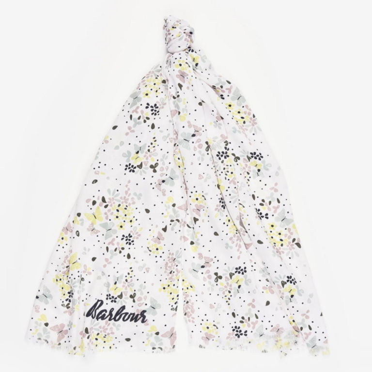 Barbour® Butterfly Print Wrap - CLOUD image number 0