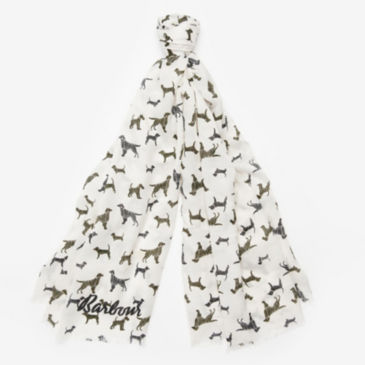 Barbour® Scribble Dog Print Scarf - 