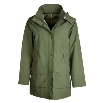 Barbour® Clary Hooded Raincoat - MOSS STONEimage number 5