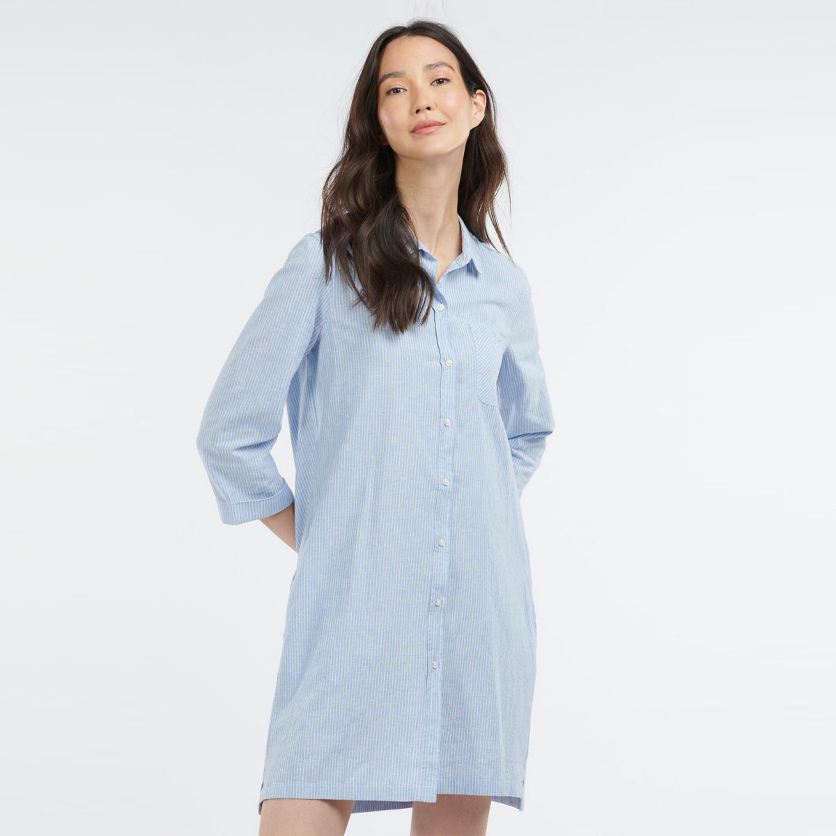 Barbour® Seaglow Dress - CHAMBRAY STRIPEimage number 0