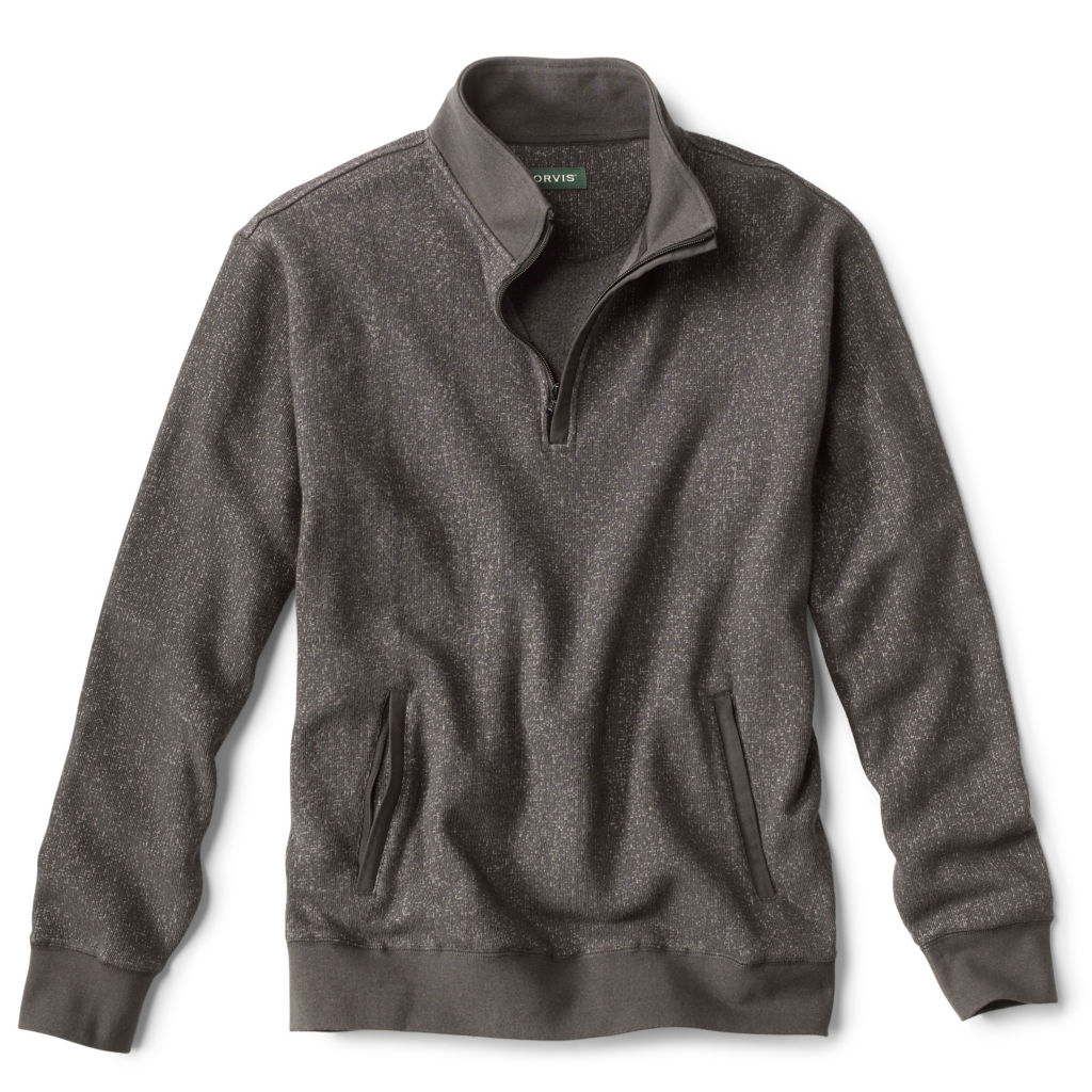 UltraSoft Quarter-Zip Sweatshirt - CHARCOAL image number 0