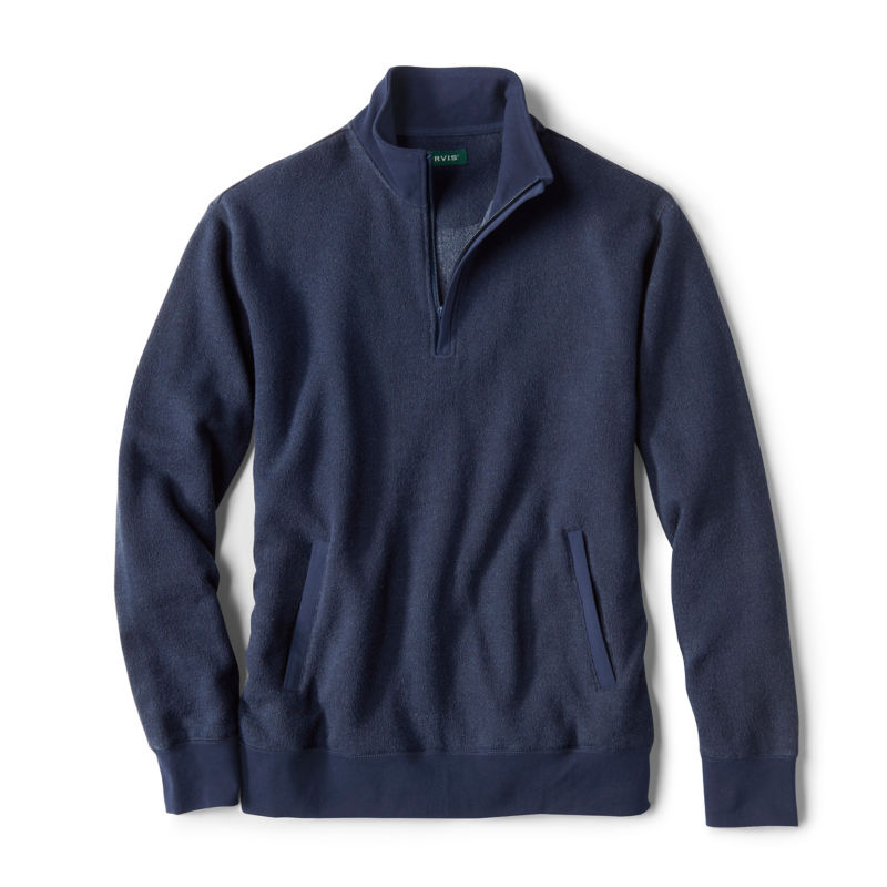 UltraSoft Quarter-Zip Sweatshirt - TRUE NAVY