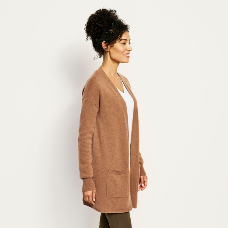 Cashmere Long Open Cardigan -  image number 1