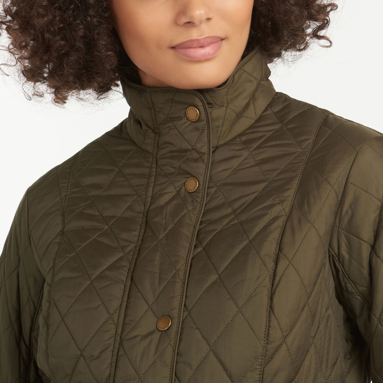 Barbour® Flyweight Cavalry Quilt - OLIVE image number 3