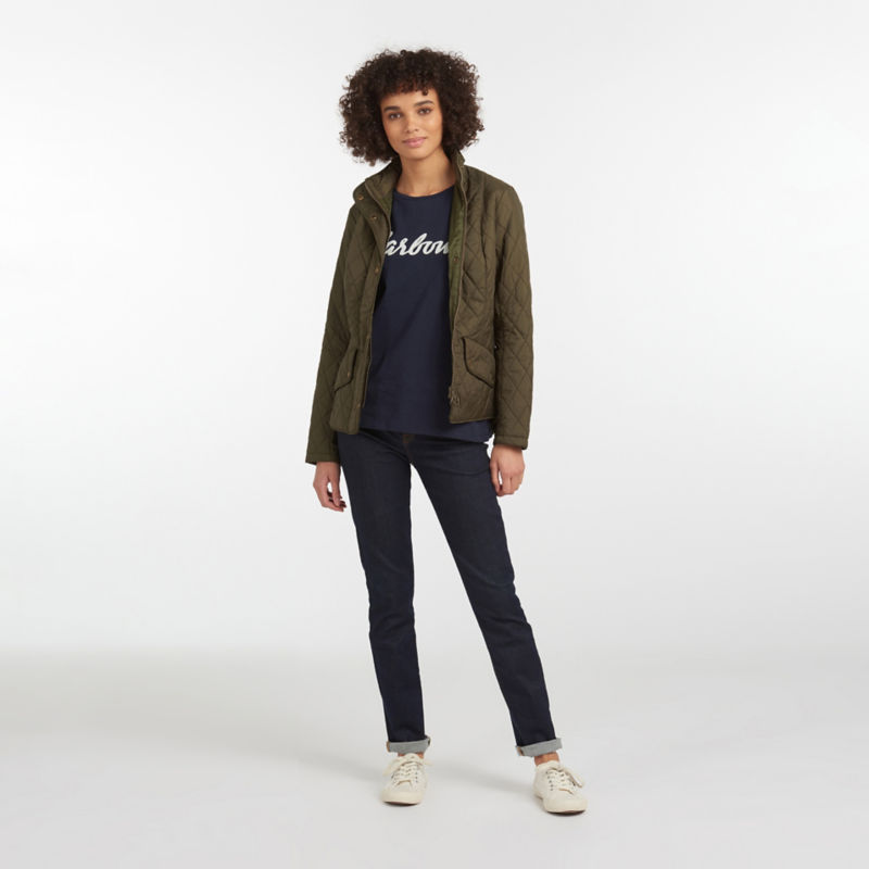 Barbour&reg; Flyweight Cavalry Quilt - OLIVE image number 1