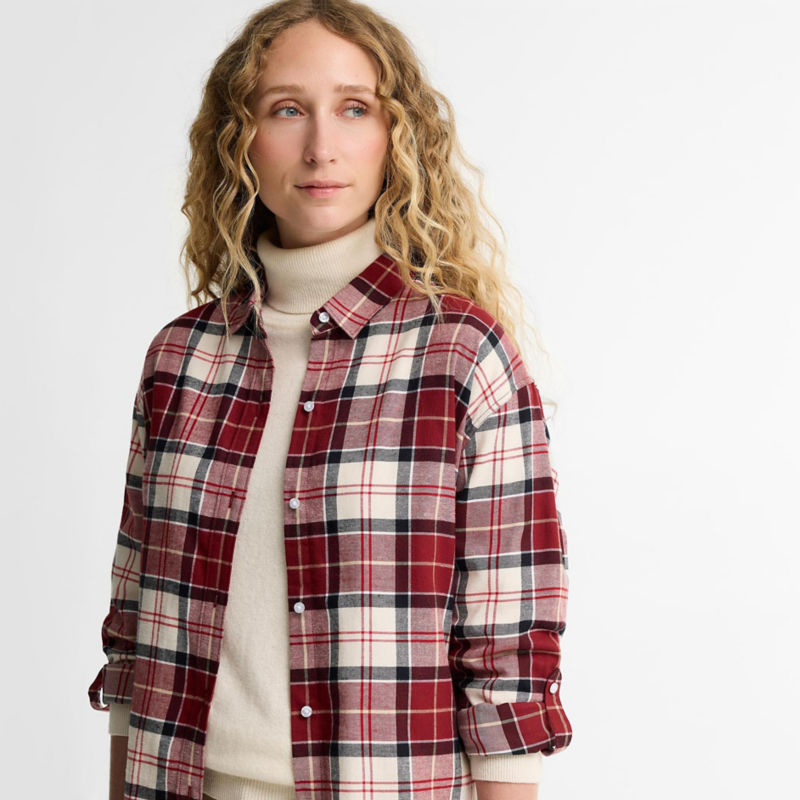 Barbour&reg; Elishaw Shirt - LIGHT CARDINAL TARTAN image number 1