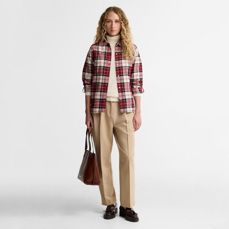 Barbour&reg; Elishaw Shirt - LIGHT CARDINAL TARTAN image number 3