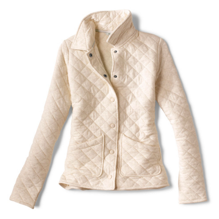 Quilted Shirt Jacket - OATMEAL HEATHER image number 0
